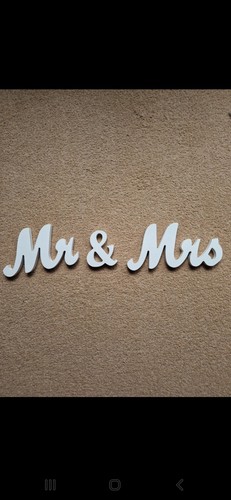 And mrs wooden letters - mrs,