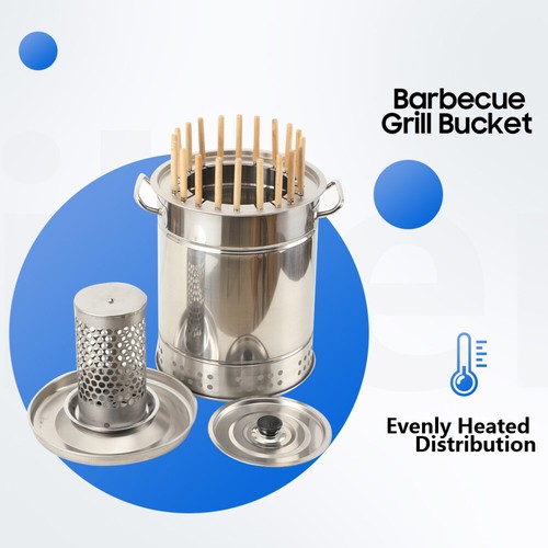 Barbecue grill bucket - barbecue,