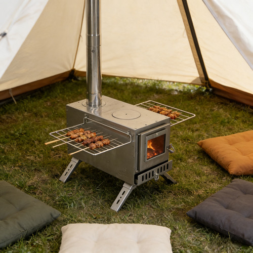 Compact wood stove portable - wood,