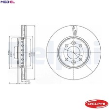 2x BRAKE DISC BG4536C FOR