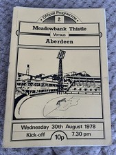 MEADOWBANK THISTLE V ABERDEEN