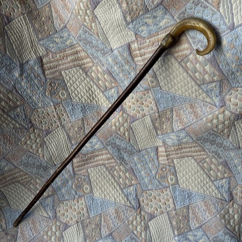 Antique walking stick ram - antique,