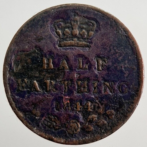 1844 victoria half farthing - victoria, half-farthing