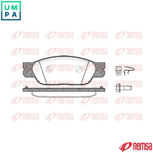 Brake pad set disc - set,