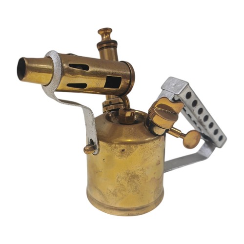 Vintage brass blow torch - vintage,
