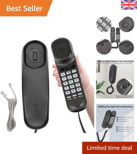 Elegant black corded landline - elegant,