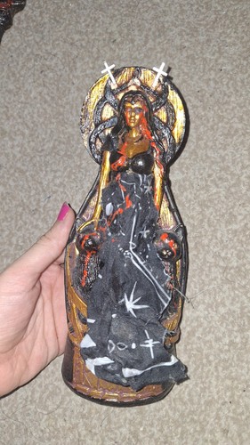 Witch ornament goth statue - witch,