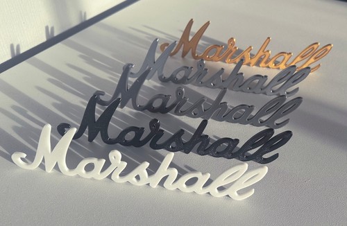 Marshall logo badge speaker - marshall,