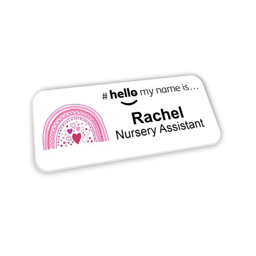 Hello name badge - hello, my