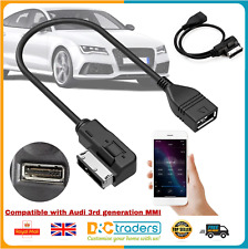 AUDI VW Music Interface MDI MMI AMI to USB Cable Data Sync Charging Adapter UK