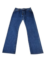 MEN LEVI'S 501 W34 L32 INDIGO PREMIUM VINTAGE BIG "E" STRAIGHT DENIM JEANS 34X32