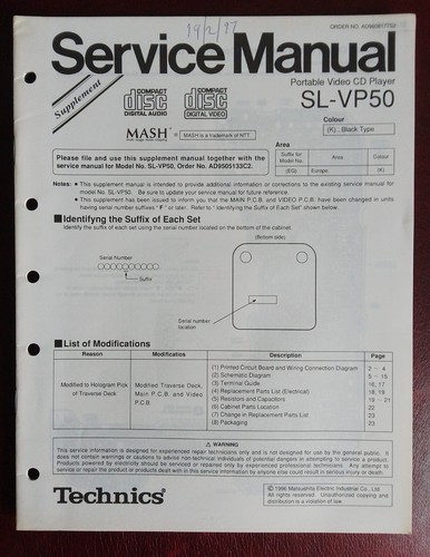 Technics vp50 portable - technics, sl-vp50
