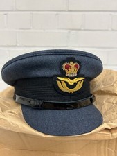 RAF OFFICERS CAP - Size: 50-64cm , Royal Air Force Peaked Hat British Military
