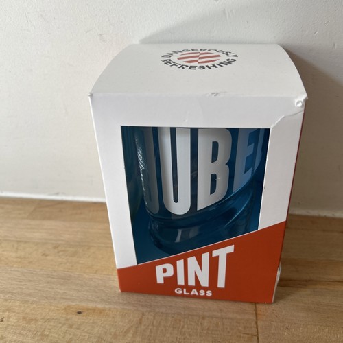 Jubel beer pint glass - glass, in