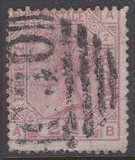 CHILE 1865/81 - GB USED ABROAD