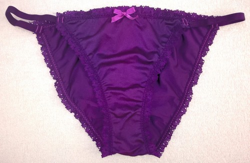Sexy purple shimmery tanga - purple,