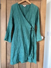 Avoca Anthology Irish Linen Wrap Dress Size 2