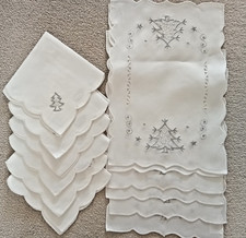 Matching Christmas place mats and napkins