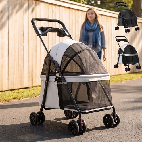 Foldable pet stroller dog cat - foldable,