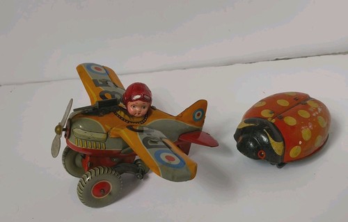 Vintage 035 tin fighter - tin,