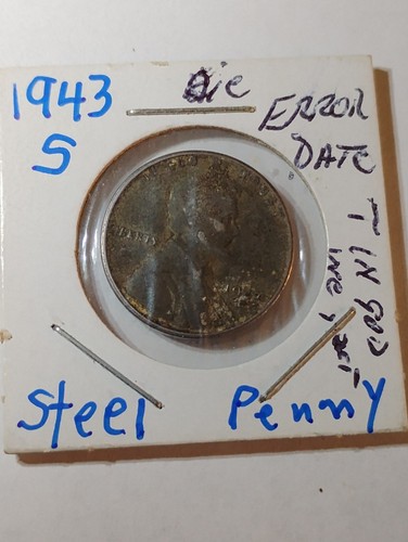 1943 steel penny missing - -,