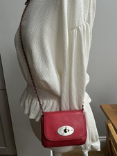  MULBERRY mini Lily red glossy