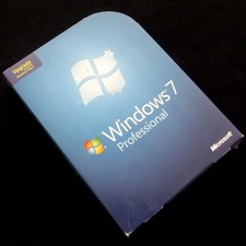 Microsoft Windows 7 Professional, Pro, UK DVD Retail Box Upgrade, 32/64-bit