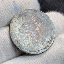 1866 Great Britain DARK Silver