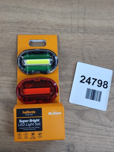 Halfords led bike light set - light,