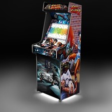 Flat pack Classic Upright Arcade Machine Cabinet Kit with artwork included