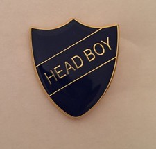 Head Boy Enamel Dark Blue Pin