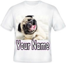  GIRLS BOYS KIDS Funny Laughing Pug Puppy Dog T shirt Great Gift Idea 