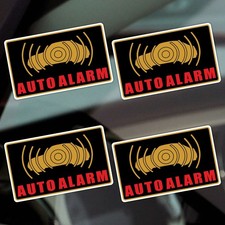 4 x Stickers Auto Alarm