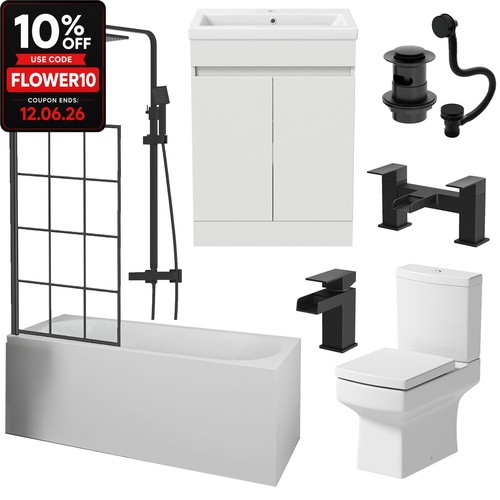 Complete bathroom suite - complete, black
