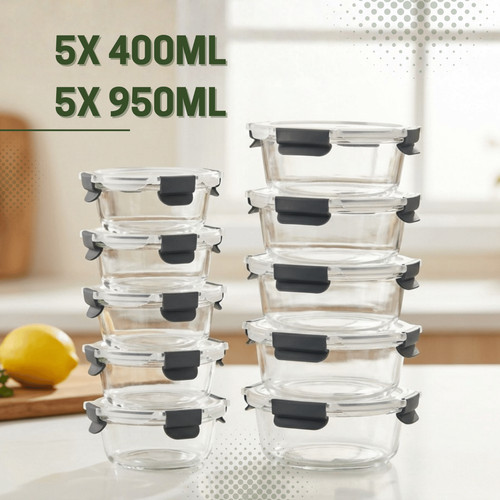 Pack borosilicate glass - 10,