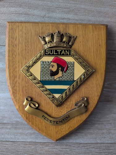 Hms sultan wall shield plaque - sultan,