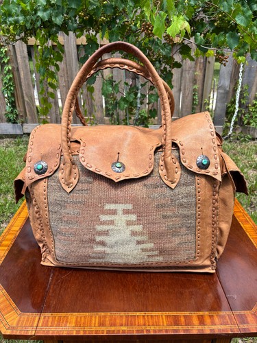 Santa tote handmade navajo - tote,