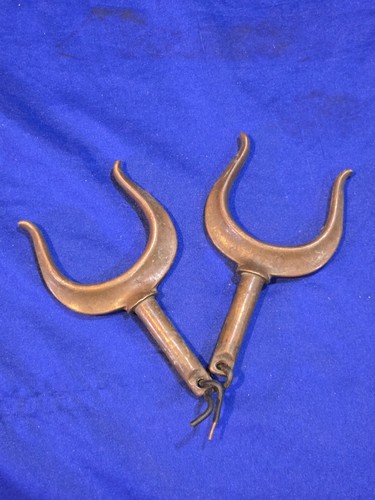 Vintage bronze oarlock oar - bronze,