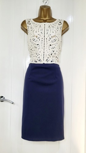Phase eight size cream navy - 12,