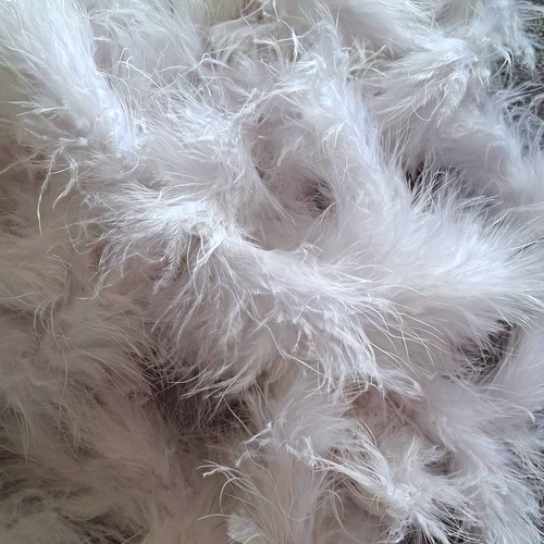 Metres white marabou - metres,