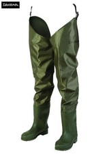 Daiwa Hip Waders Nylon Lightweight Waterproof Fishing Footwear Cleated Sole