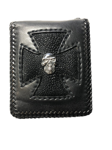 Short black cowhide - black,