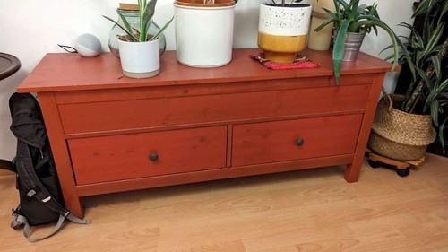 Ikea red hemnes storage - ikea,