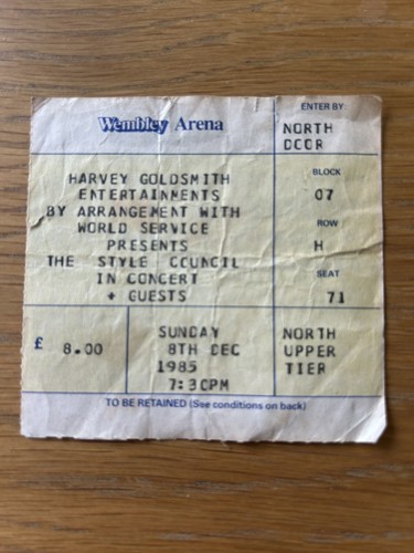 The style council used - style, ticket
