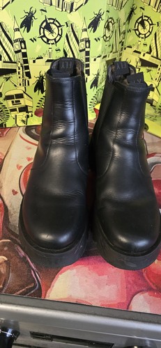 Ladies black leather ankle - leather,