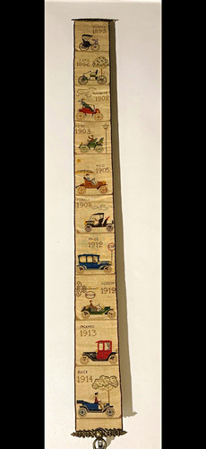 Vintage cross stitch bell pull - cross,