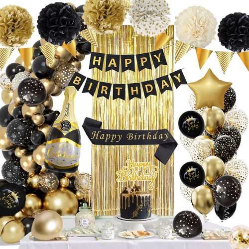 Birthday decorations black - decorations,
