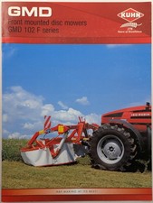 Original Kuhn GMD Front Mounted Disc Mowers GMD 102 F Series Brochure, c 2006