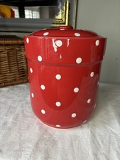 Red Polka Dot Spode Baking