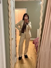 Planet Stripe Linen Trouser Suit